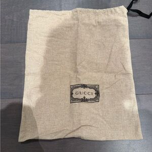 Gucci Tan Fabric Dust Bag